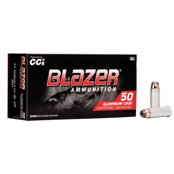 Blazer Aluminum, 44 Magnum, JHP, 44 mag, 44 remington magnum, hollow point, ammo for sale, Ammunition Depot