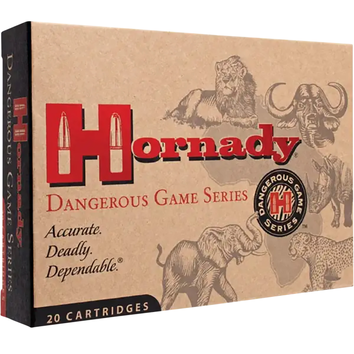 Hornady Dangerous Game 375 H&H Mag 300 Gr Dangerous Game Solid Hornady Dangerous Game 375 H&H Mag 300 Gr Dangerous Game Solid