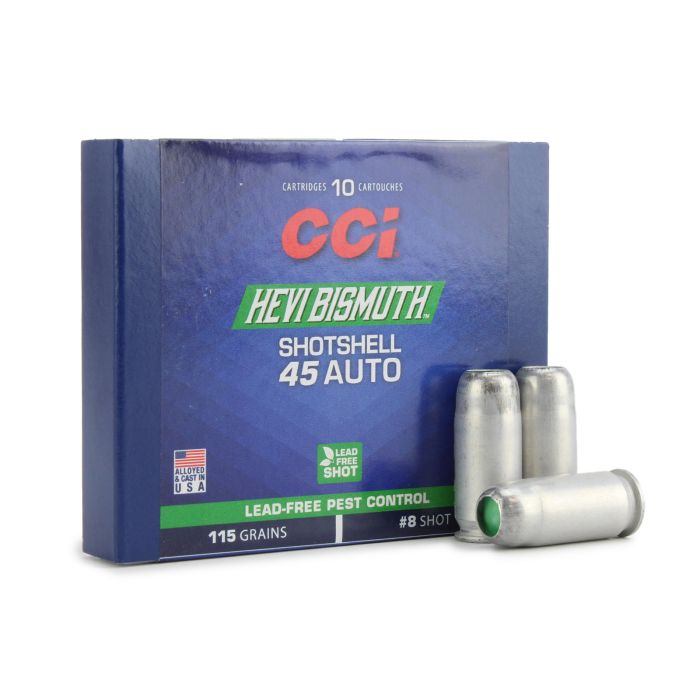 CCI Pest Control 45 ACP 115 Gr Lead Free 8 Shot CCI Pest Control 45 ACP 115 Gr Lead Free 8 Shot
