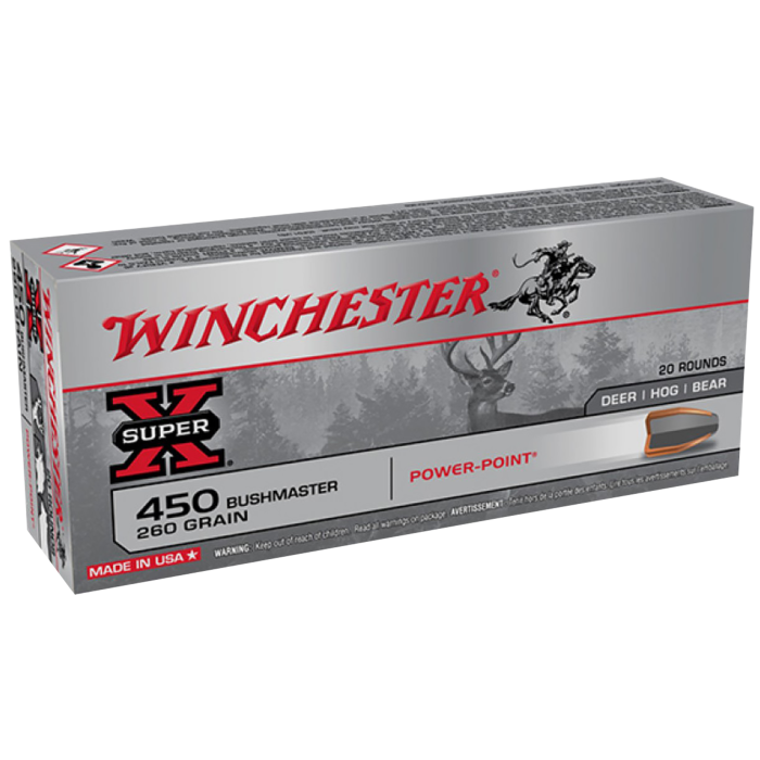 Winchester Power-point 450 Bushmaster 260 Grain Power Point