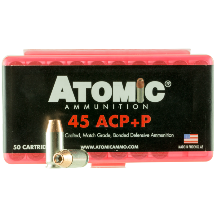 Atomic Pistol 45 ACP 185 Grain Bonded Match Hollow Point 00412 Atomic Pistol 45 ACP 185 Grain Bonded Match Hollow Point 00412