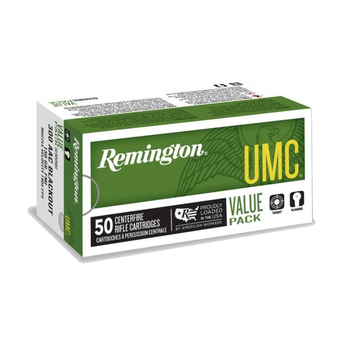 Remington UMC 300 Blackout 150 Grain FMJ Value Pack L300AAC2V Ammo Buy