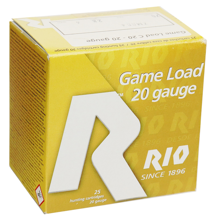 Rio 20 Gauge 3 1-1/4 oz 6 Shot Rio 20 Gauge 3 1-1/4 oz 6 Shot