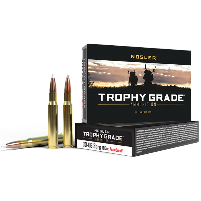 Nosler Trophy Grade 30-06 Springfield 180 Grain Nosler AccuBond