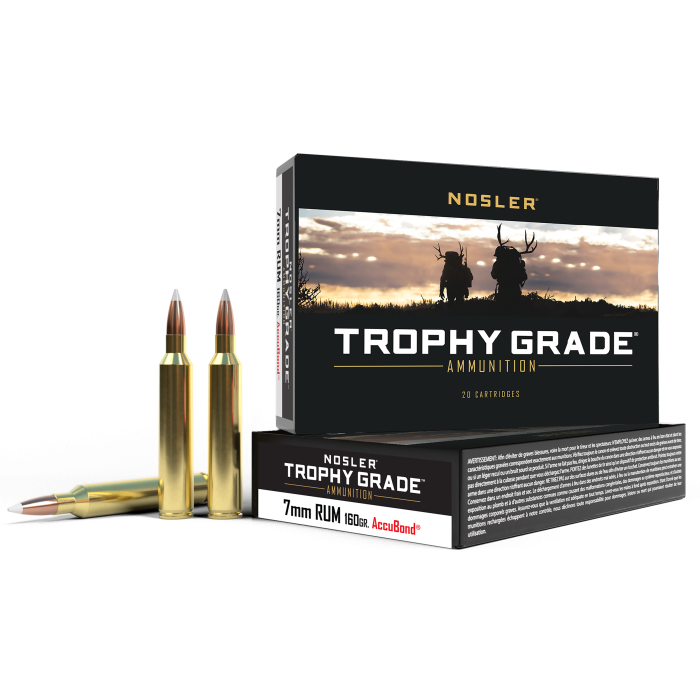 Nosler Trophy Grade 7mm RUM 160 Gr Nosler Spitzer Partition Nosler Trophy Grade 7mm RUM 160 Gr Nosler Spitzer Partition