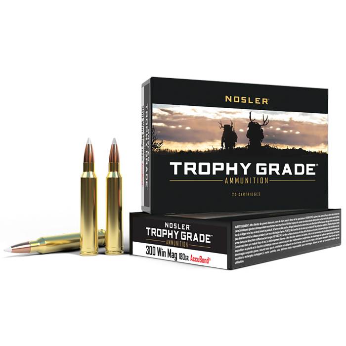 Nosler Trophy Grade 300 Win Mag 180 Grain Nosler AccuBond Nosler Trophy Grade 300 Win Mag 180 Grain Nosler AccuBond