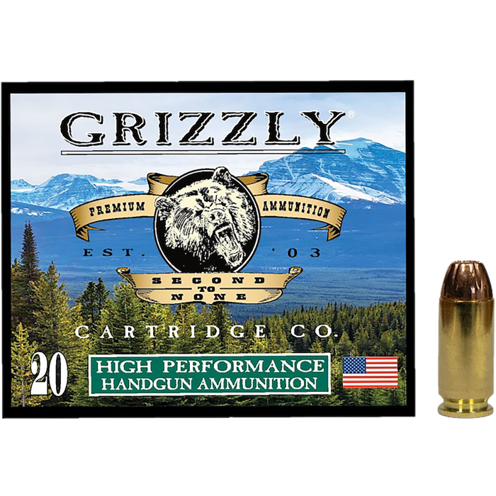 Grizzly .40 S&W 200gr JHP Ammo Grizzly .40 S&W 200gr JHP Ammo