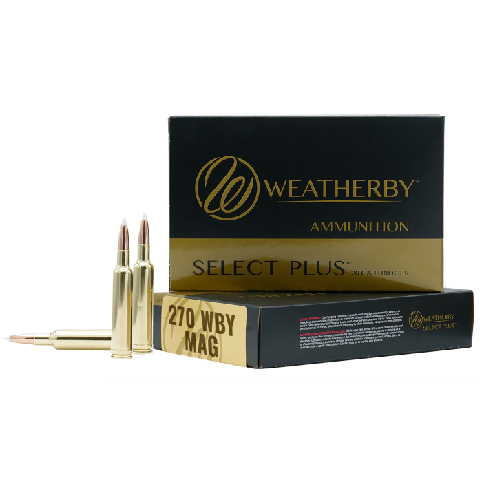 Weatherby Select Plus 270 Wthby Mag 150 Gr Nosler Spitzer Partition Weatherby Select Plus 270 Wthby Mag 150 Gr Nosler Spitzer Partition