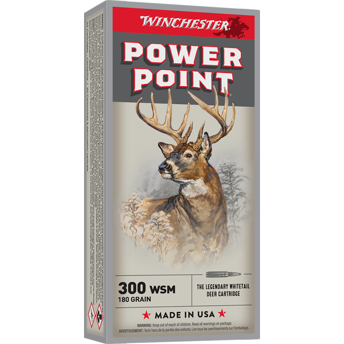 Winchester Power-point 300 WSM 180 Gr Power Point