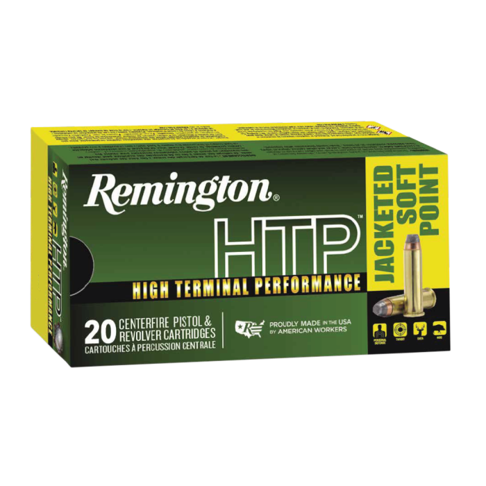 Remington Htp 44 Mag 240 Grain Jacketed Soft Point 23002 Remington Htp 44 Mag 240 Grain Jacketed Soft Point 23002