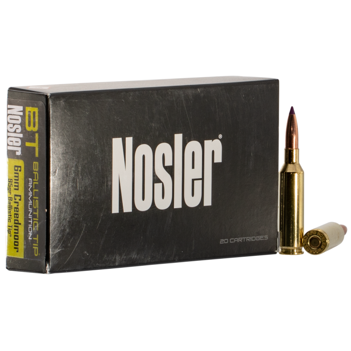 Nosler Ballistic Tip 6mm Creedmoor 95 Grain Spitzer Ballistic Tip