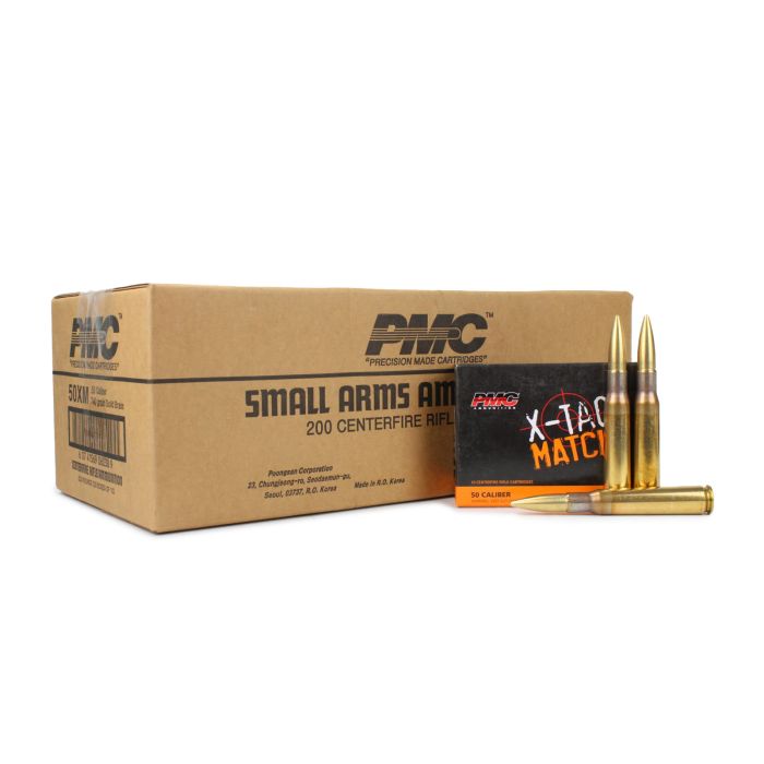 Pmc X-tac Match 50 BMG 740 Grain Solid Brass | Ammunition Depot