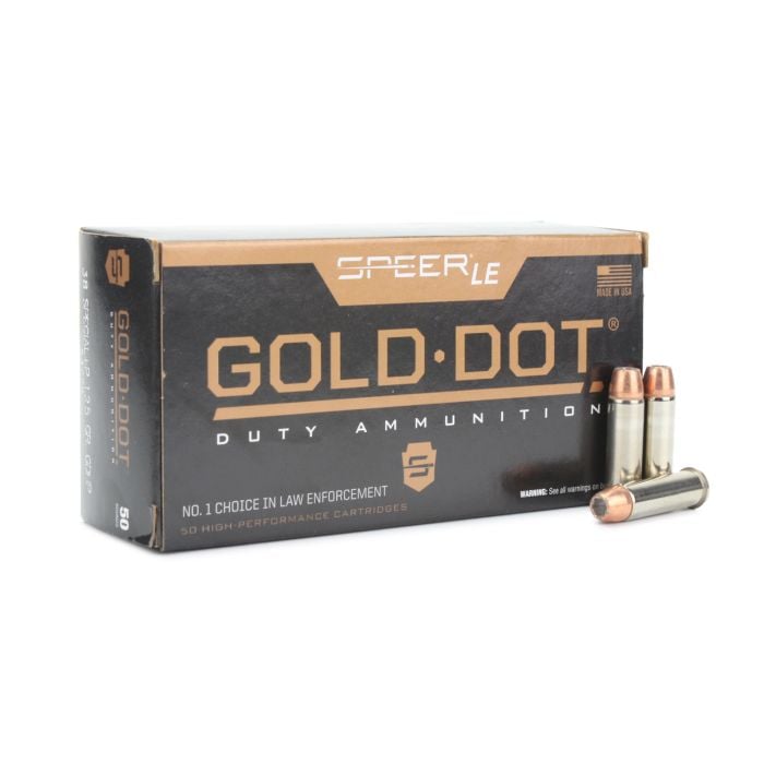 Speer Gold Dot .38 Special 125 Grain +P HP Speer Gold Dot .38 Special 125 Grain +P HP