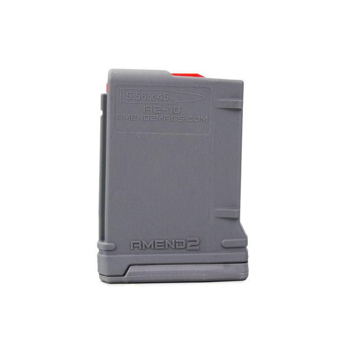 Amend2 Mod-2 223/5.56/300 Blackout AR-15 Magazine - 10 Round (Gray Polymer)