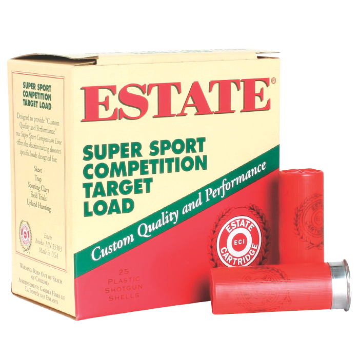 Estate Super Sport 12 Gauge 2.75 1 1/8 oz 7.5 Shot SS12H75 Estate Super Sport 12 Gauge 2.75 1 1/8 oz 7.5 Shot SS12H75