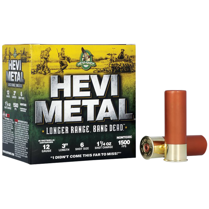 HEVI-Metal Longer Range 12 Gauge 3 1 1/4 oz 6 Shot Bismuth/Steel