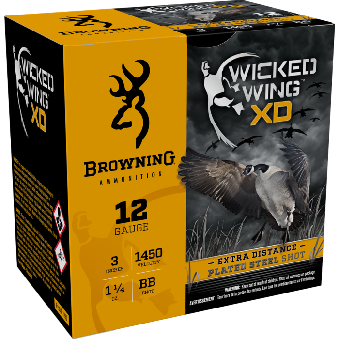 Browning Wicked Wing XD 12 Gauge 3 1-1/4 oz BB Shot Browning Wicked Wing XD 12 Gauge 3 1-1/4 oz BB Shot