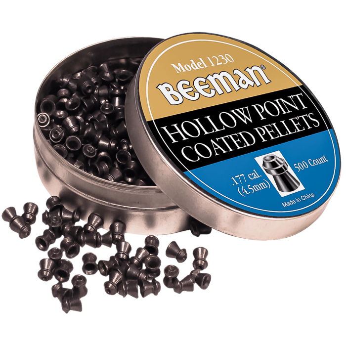 Beeman Coated .177 Caliber Hollow Point Pellets 500 Pack Beeman Coated .177 Caliber Hollow Point Pellets 500 Pack