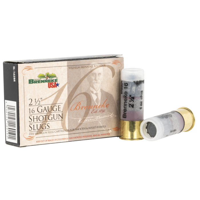 Brenneke Brenneke 16 16 Gauge 2.50 1 oz Slug SL162BR