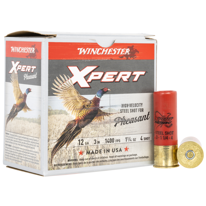 Winchester 12 Gauge 3 1-1/4 oz 4 Shot Lead Free High Velocity Winchester 12 Gauge 3 1-1/4 oz 4 Shot Lead Free High Velocity