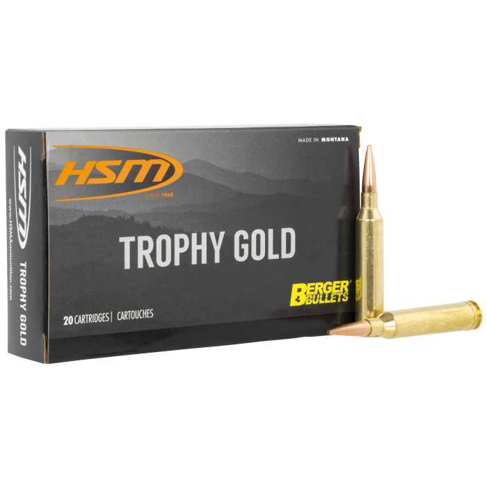 Hsm Trophy Gold 6.5x284 Norma 130 Grain Berger Hunting VLD Match Hsm Trophy Gold 6.5x284 Norma 130 Grain Berger Hunting VLD Match