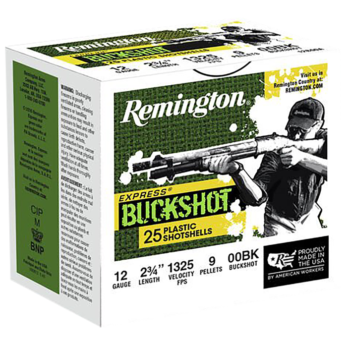 Remington 12 Gauge 2.75 9 Pellets 00 Buck