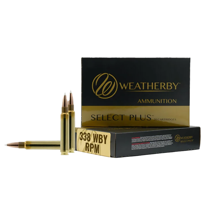 Weatherby Select Plus 338 WBY RPM 185 Gr TTSX BT 20 Rounds Weatherby Select Plus 338 WBY RPM 185 Gr TTSX BT 20 Rounds