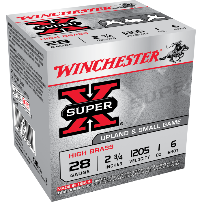 Winchester Super X 28 Gauge 2.75 1 oz 6 Shot X28H6 Winchester Super X 28 Gauge 2.75 1 oz 6 Shot X28H6