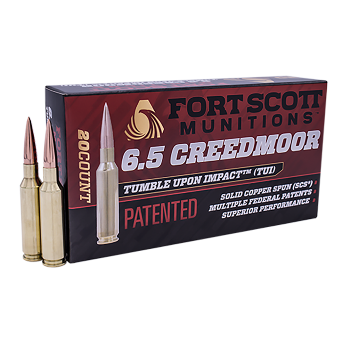 Fort Scott Munitions Tumble Upon Impact (tui) 6.5 Creedmoor 123 Grain Solid Copper Spun Fort Scott Munitions Tumble Upon Impact (tui) 6.5 Creedmoor 123 Grain Solid Copper Spun