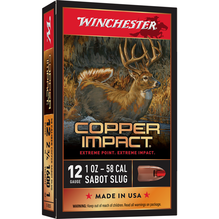 Winchester 12 Gauge 2.75 1 oz Sabot Slug Winchester 12 Gauge 2.75 1 oz Sabot Slug