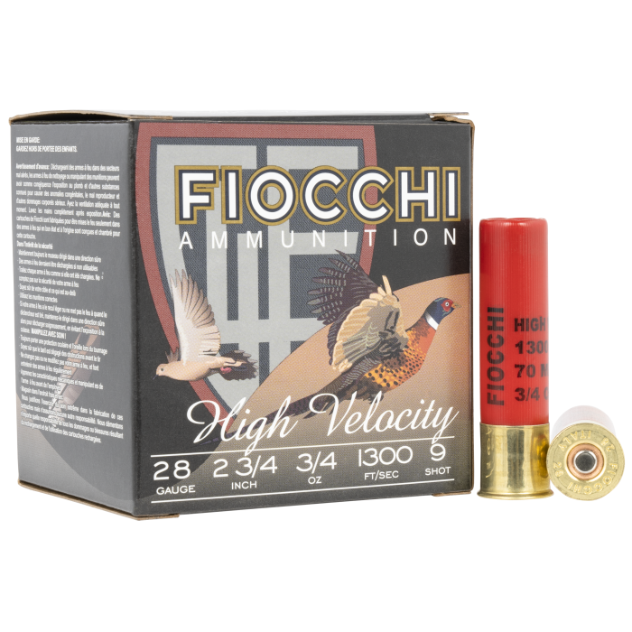 Fiocchi Field Dynamics 28 Gauge 2.75 3/4 oz 9 Shot 28HV9 Fiocchi Field Dynamics 28 Gauge 2.75 3/4 oz 9 Shot 28HV9