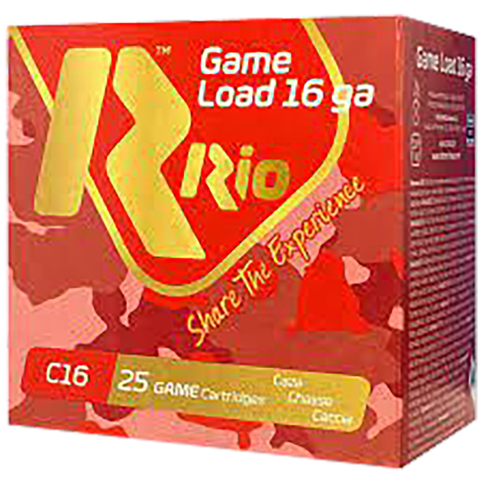 Rio Game Load 16 Gauge 2.75 1-1/8 oz 8 Shot Rio Game Load 16 Gauge 2.75 1-1/8 oz 8 Shot