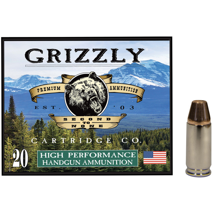 Grizzly 9mm 124gr FMJFP +P Deer Ammo