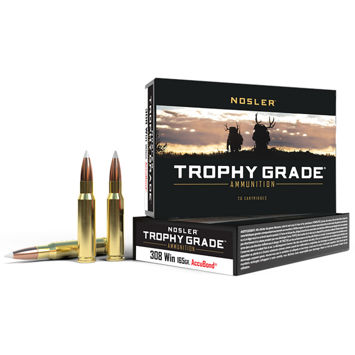 Nosler Trophy Grade 308 Win 165 Grain Nosler AccuBond