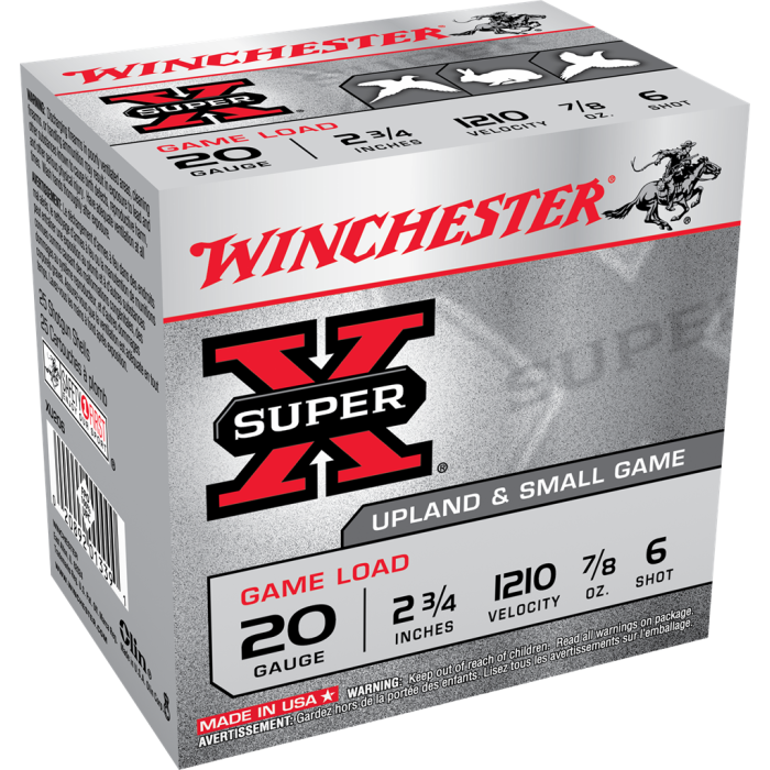 Winchester 20 Gauge 2.75 7/8 oz 6 Shot