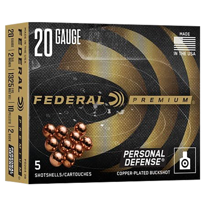 Federal Premium 20 Gauge 2.75 2 Buck Shot