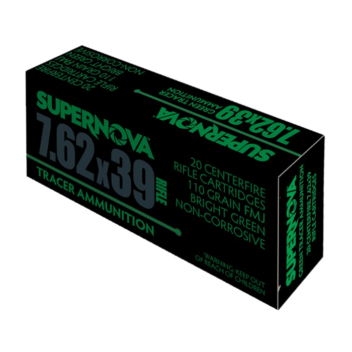 Piney Mountain Green Tracer 7.62mm 110 Gr FMJ 20 Rounds Piney Mountain Green Tracer 7.62mm 110 Gr FMJ 20 Rounds