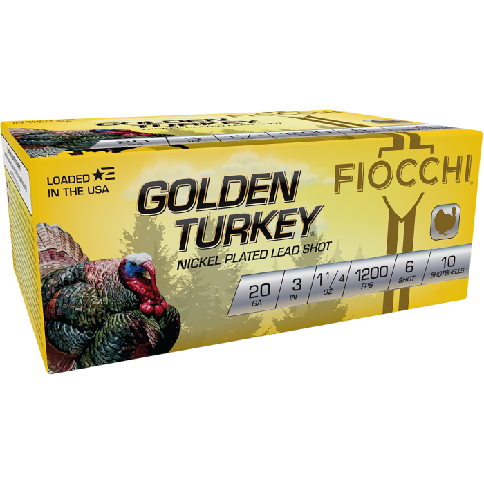 Fiocchi Golden Turkey 20 Gauge 3 In 6 Shot 1 1/4 oz
