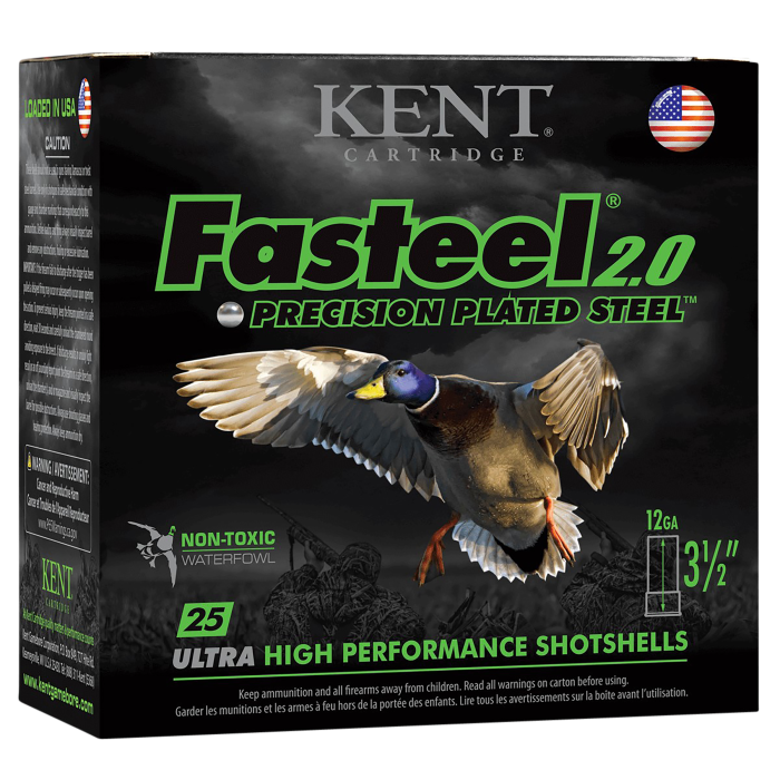 Kent Cartridge Fasteel + 12 Gauge 3 1 1/4 oz 2/4 Shot K123FSP362X4 Kent Cartridge Fasteel + 12 Gauge 3 1 1/4 oz 2/4 Shot K123FSP362X4