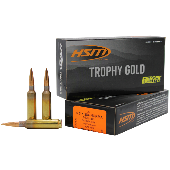 Hsm Trophy Gold 6.5x284 Norma 140 Gr Berger Hunting VLD Match