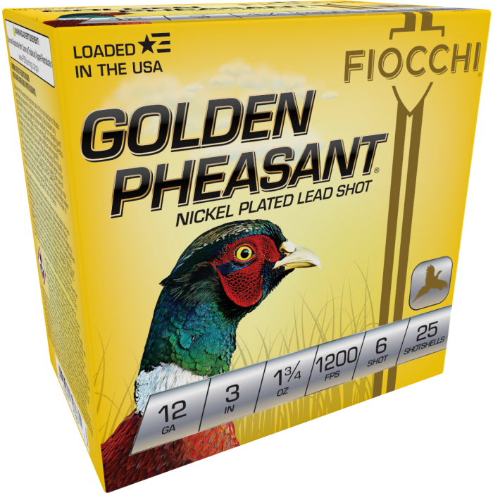 Fiocchi Golden Pheasant 12 Gauge 3 1 3/4 oz 6 Shot 123GP6