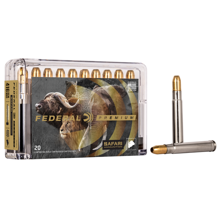 Federal Premium 416 Rem Mag 400 Gr Trophy Bonded Sledgehammer Solid