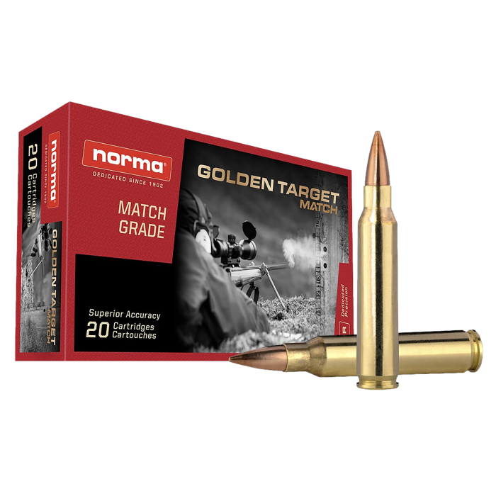 Norma Golden Target Match 223 Rem 69 Gr BTHP 20 Rounds Norma Golden Target Match 223 Rem 69 Gr BTHP 20 Rounds