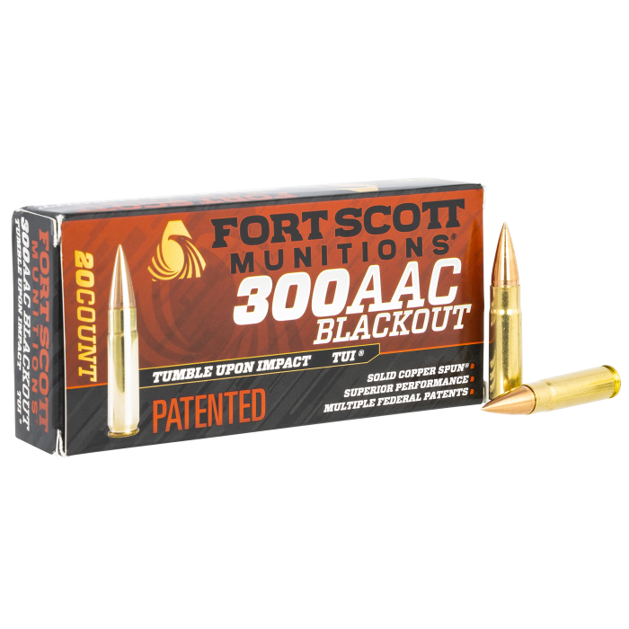 Fort Scott Munitions Tumble Upon Impact 300 Blackout 115 Grain Solid Copper Spun Fort Scott Munitions Tumble Upon Impact 300 Blackout 115 Grain Solid Copper Spun