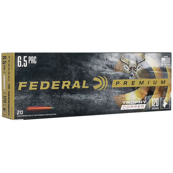 Federal Premium 6.5 PRC 120 Grain Trophy Copper Federal Premium 6.5 PRC 120 Grain Trophy Copper
