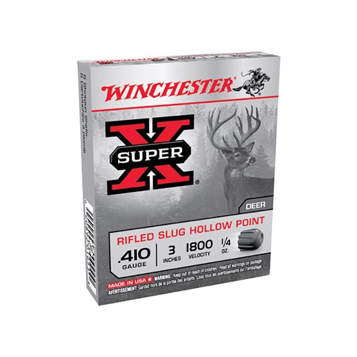 Winchester Super X 410 Gauge 3 1/4 oz Rifled Slug X413RS5