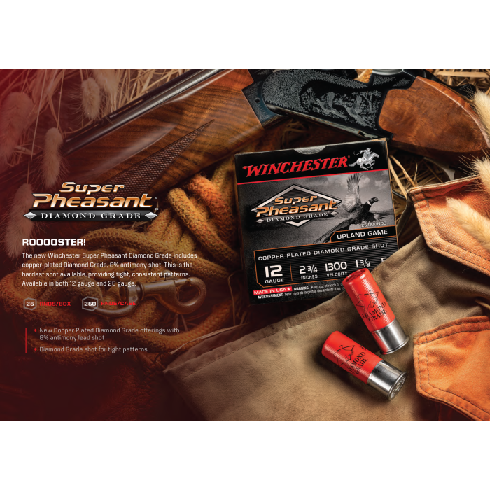 Winchester Super Pheasant 12 Gauge 2.75 1 3/8 oz 5 Shot SPDG125 Winchester Super Pheasant 12 Gauge 2.75 1 3/8 oz 5 Shot SPDG125