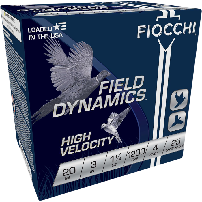 Fiocchi Field Dynamics 20 Gauge 3 1-1/4 oz 4 Shot