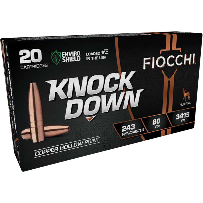 Fiocchi Knock Down 243 Win 80 Gr HP
