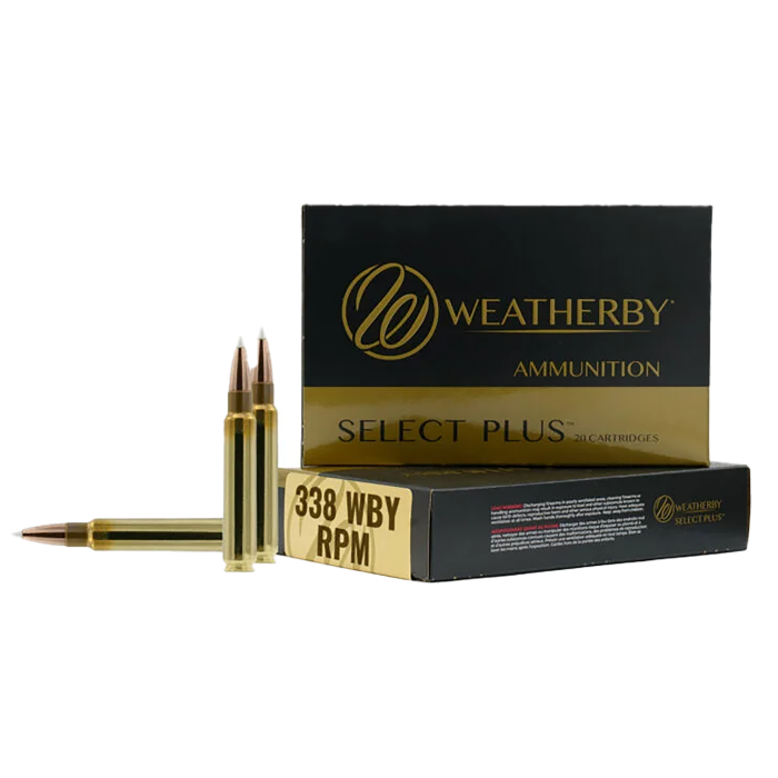 Weatherby Select Plus 338 WBY RPM 225 Gr InterLock 20 Rounds Weatherby Select Plus 338 WBY RPM 225 Gr InterLock 20 Rounds